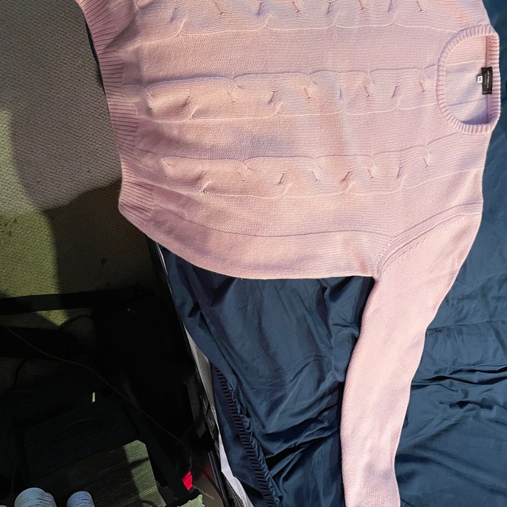 Rani Arabella Luxurious Pink Scoop Neck Sweater